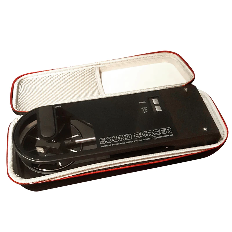 Hard EVA travel carrying box for audio turntable turntable carrying case Technica Sound burger Portable Bluetooth Turntable AT-SB727 Case