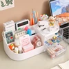 White Drawer Makeup Storage Box Large Capacity Plastic Jewelry Cosmetic Organizer Lipstick Skin Care Sundries Container for Home 6