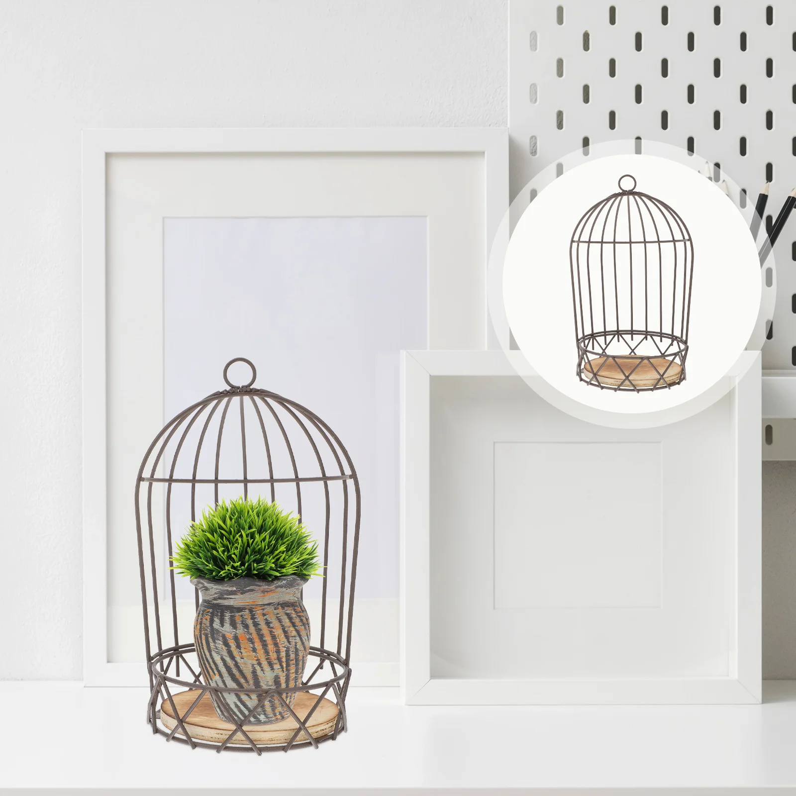 

Outdoor Wedding Decorations Flower Stand Candlestick Rack Adornment Decorate Gardening Decorative Flowerpot Birdcage