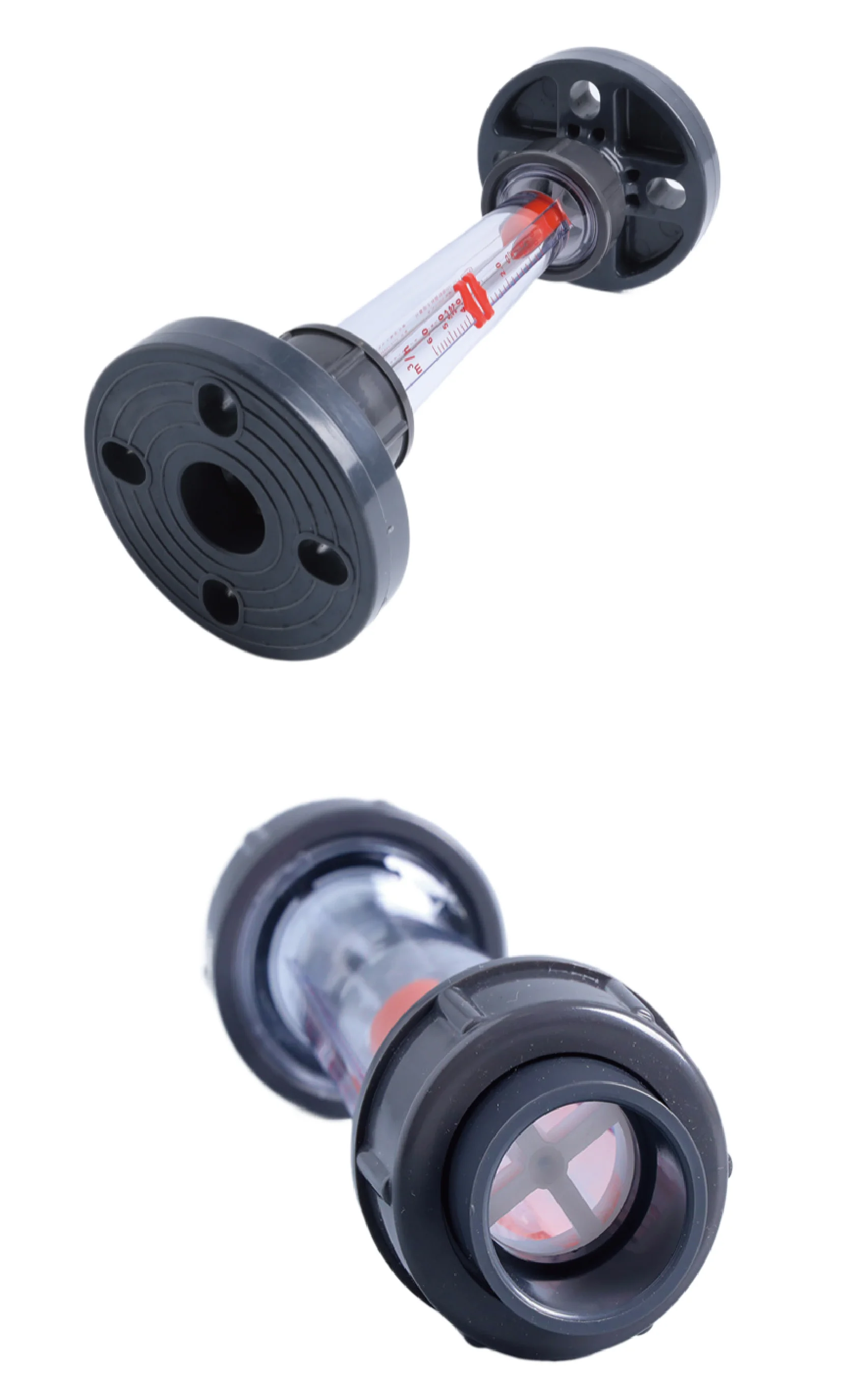LZS-15 DN15 Plastic Pipe Flow Meter Rotameter Inline Water Flow 100-1000L/H Vari