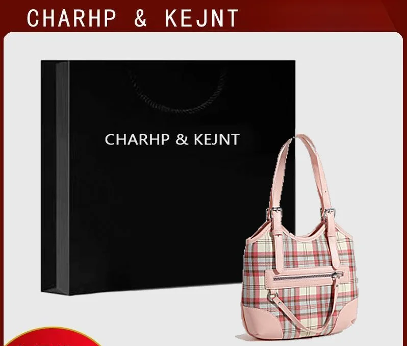 CHARHP&KEJNT2024 Checkered New Commuter Versatile Underarm Tote Contrast Shoulder Bag_voghion.com
