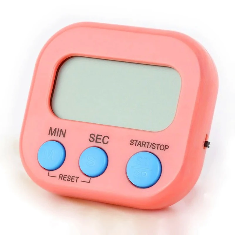 Digital Kitchen Timer with Magnetic Backing and Stand - 99-Minute Cooking Countdown and Alarm