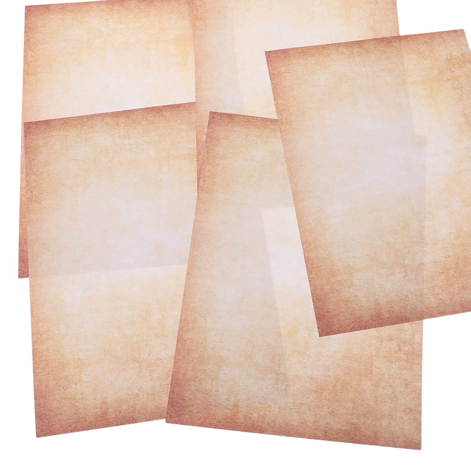 100Pcs 빈티지 필기 용지 양면 A4 레트로 문구 용지 스크랩북킹 저널링 편지 인쇄 용지