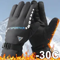 Winter Cycling Gloves Men Outdoor Waterproof Skiing Riding Hiking Motorcycle Warm Mitten Gloves Unisex Thermal Sport Gloves 1