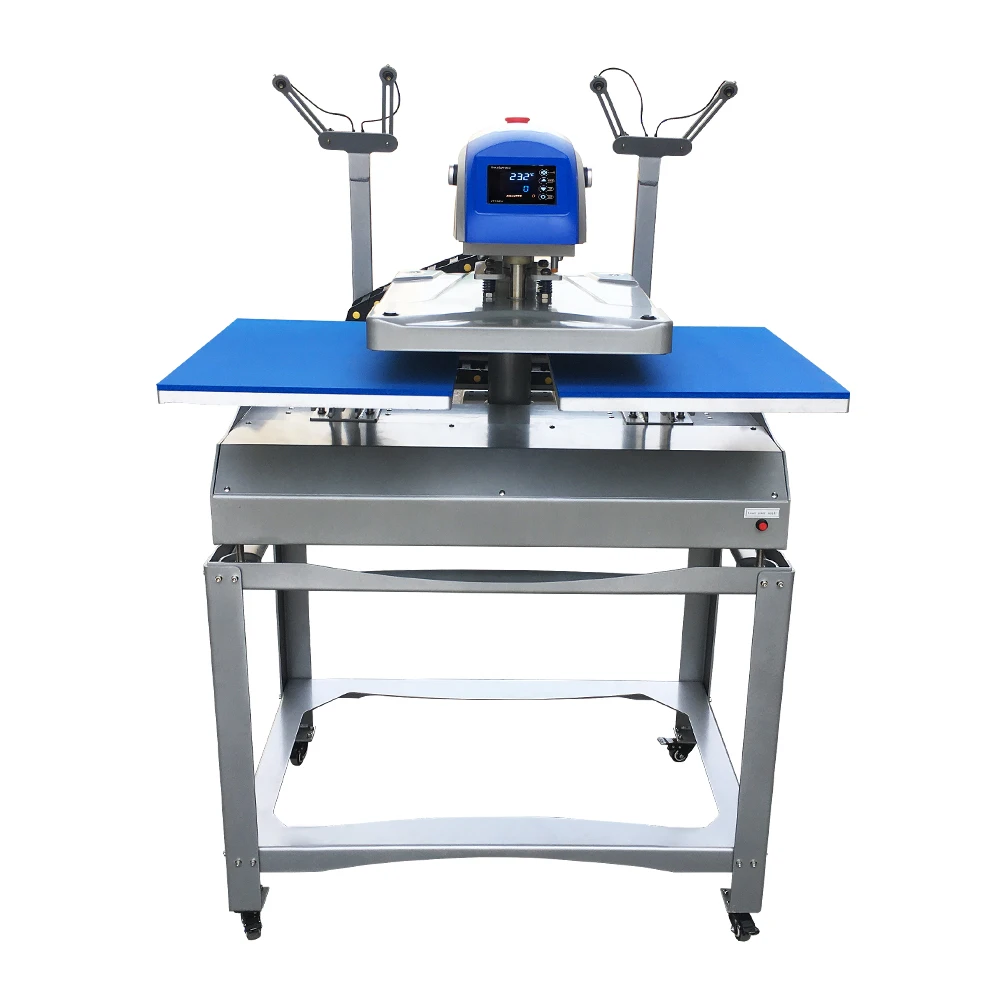 

New Product Industrial Equipment Electric Automatic Double Station T shirt Transfer Printing Heat Press Machine With Stand