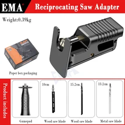 Portable Reciprocating Saw Adapter, Automatic refueling ,Electric Drill To Electric Saw for Wood Metal Cutting Tool with Saw