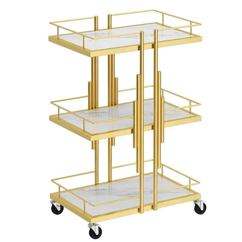 Description Picture 2 of itemBeauty Cart Beauty Salon Special Storage Rack Light Luxury Nail Eyelash Trolley Hair Dyeing Tool Cart Kitchen Islands Trolleys