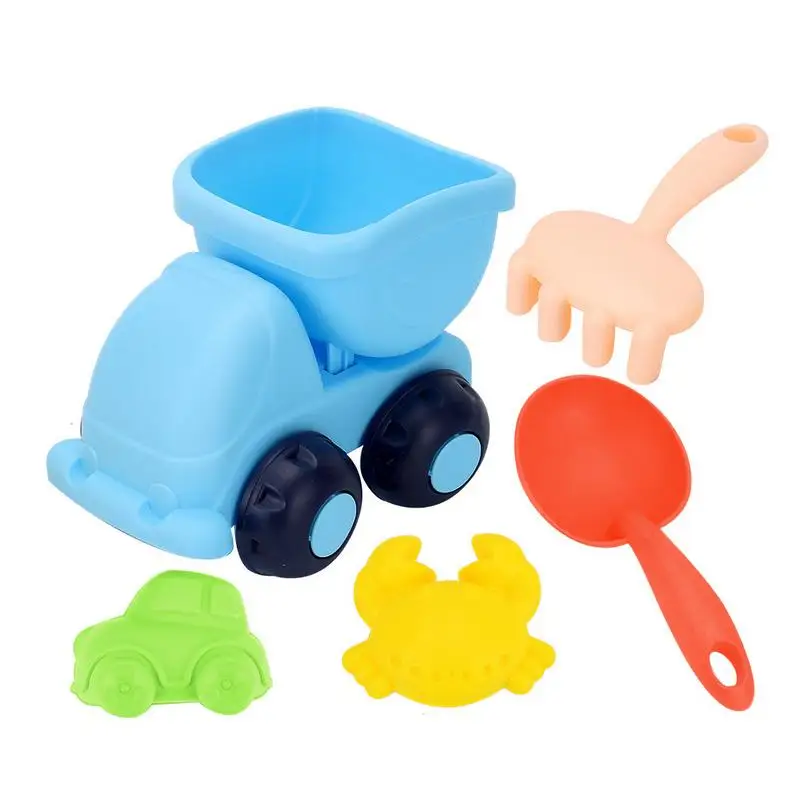 

Kids Beach Sand Toy Set 5 Pieces Set Outdoor Children's Play Sand Toys Bright Colors Outdoor Fun Toy For Backyard Lake Swimming