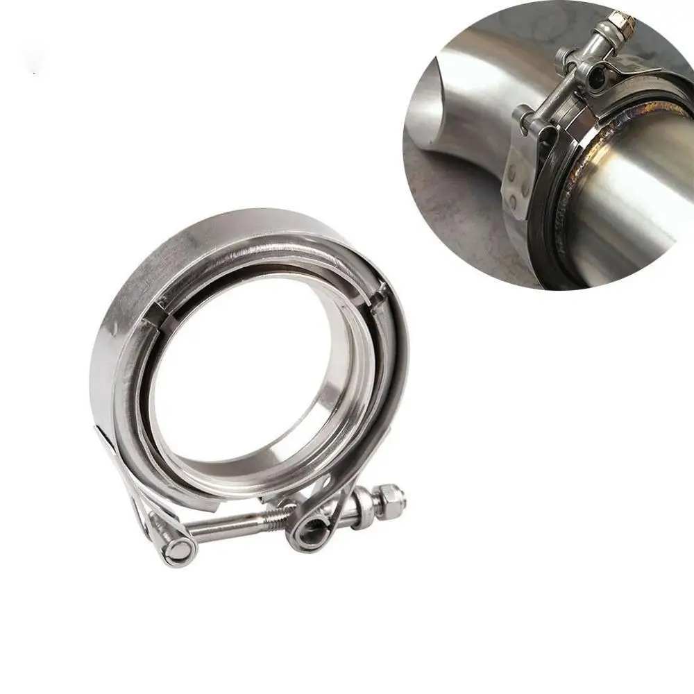 

2.5/3 Inch Male/Female Ss304 V-Band Clamp Flange Kit Turbo Downpipe Wastegate V-band Turbo Exhaust Pipes Car Accessories