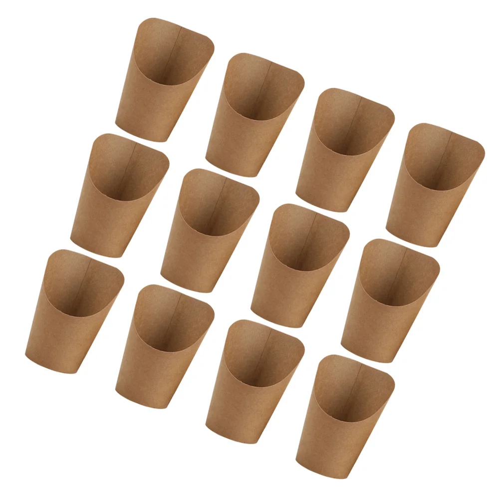 

French Fries Snacks Storage Bags Kraft Paper Bag French Fries Holders Fried Chicken Snack Take Out Packaging Bucket