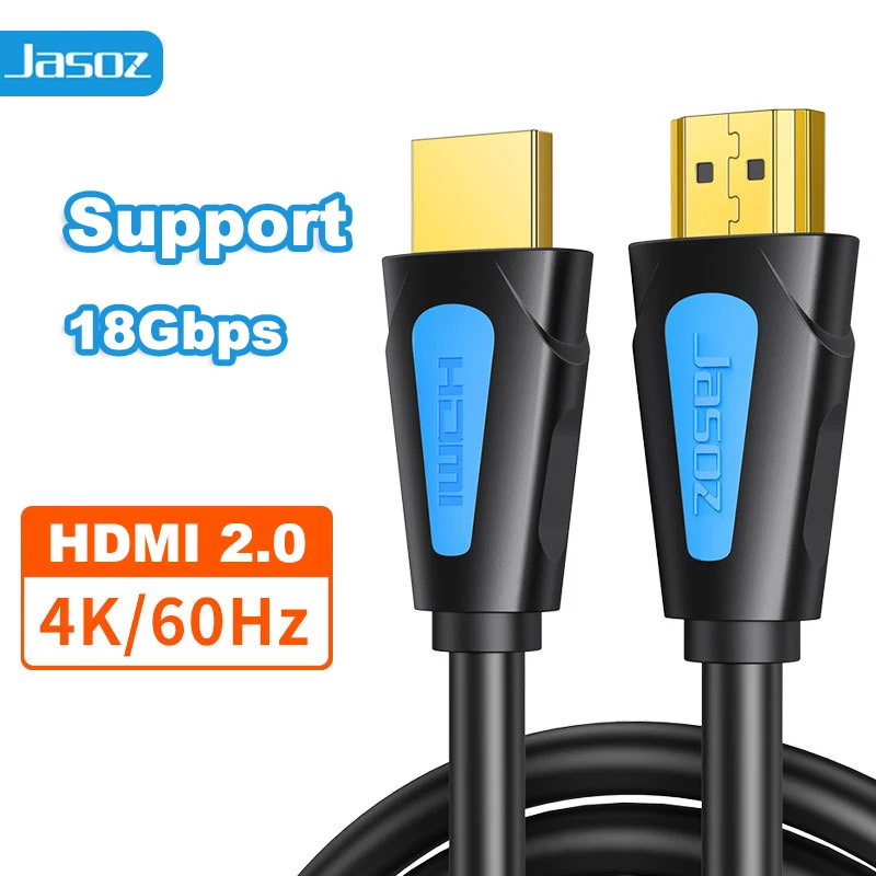 Jasoz Cavo Hdmi 4K 60Hz Versione 2.0 Hdr Per Xiaomi Mi Box Laptop Proiettore Ps4 Hdtv Splitter Switcher 10M 12M 15M