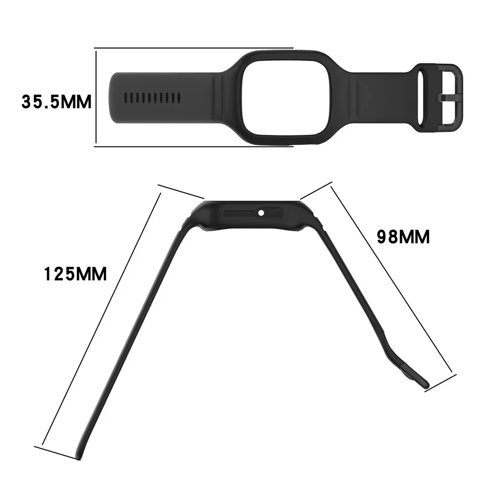 Huawei Honor Watch 4 Smartwatch 스트랩 액세서리 용 Honor Watch 4 교체 팔찌 용 공식 동일 모델 실리콘 밴드