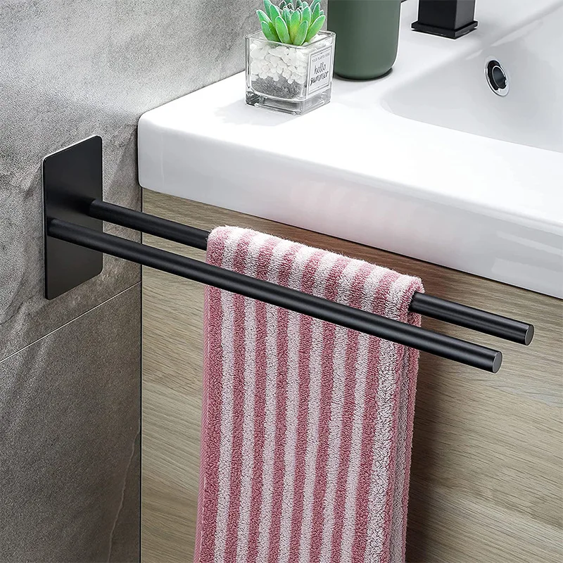 Towel Rack Punch-free 304 Stainless Steel Towel Rod Bathroom Hook