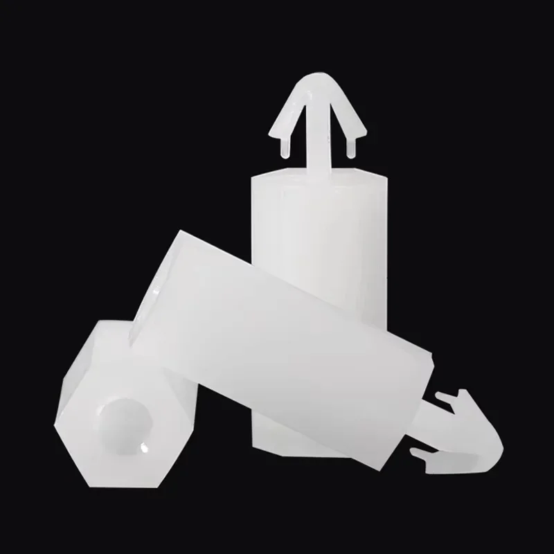 M3 M4 Nylon Spacing Screw PCB Circuit Board Push-in Nylon Post Fixed Standoff Spacer Pillar