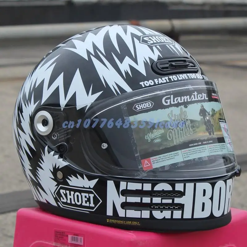 

SHOEI GLAMSTER Высокое качество ABS винтажный Японский Полнолицевой шлем. Защитный шлем для мотоцикла Harley
