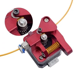High-Performance Dual Gear Extruder Upgrade for 3D Printers - Optimized for TPU Filament (Red)