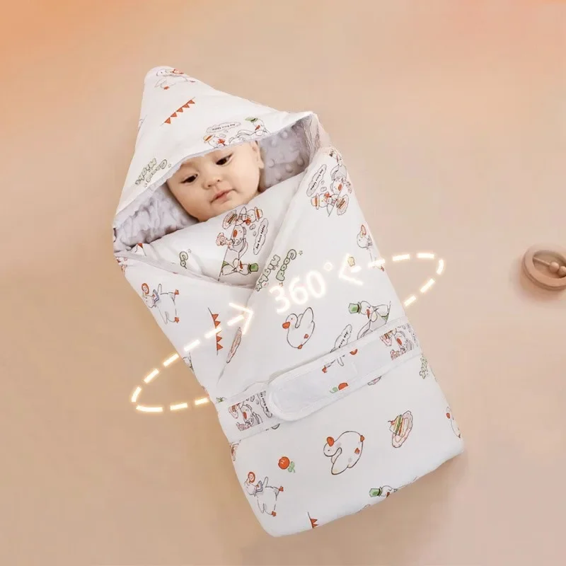Pure Cotton Thickened Winter Baby Wrap Blanket for Newborns Removable Charnley Pack Delivery Room Baby Supplies Newborn Wrap