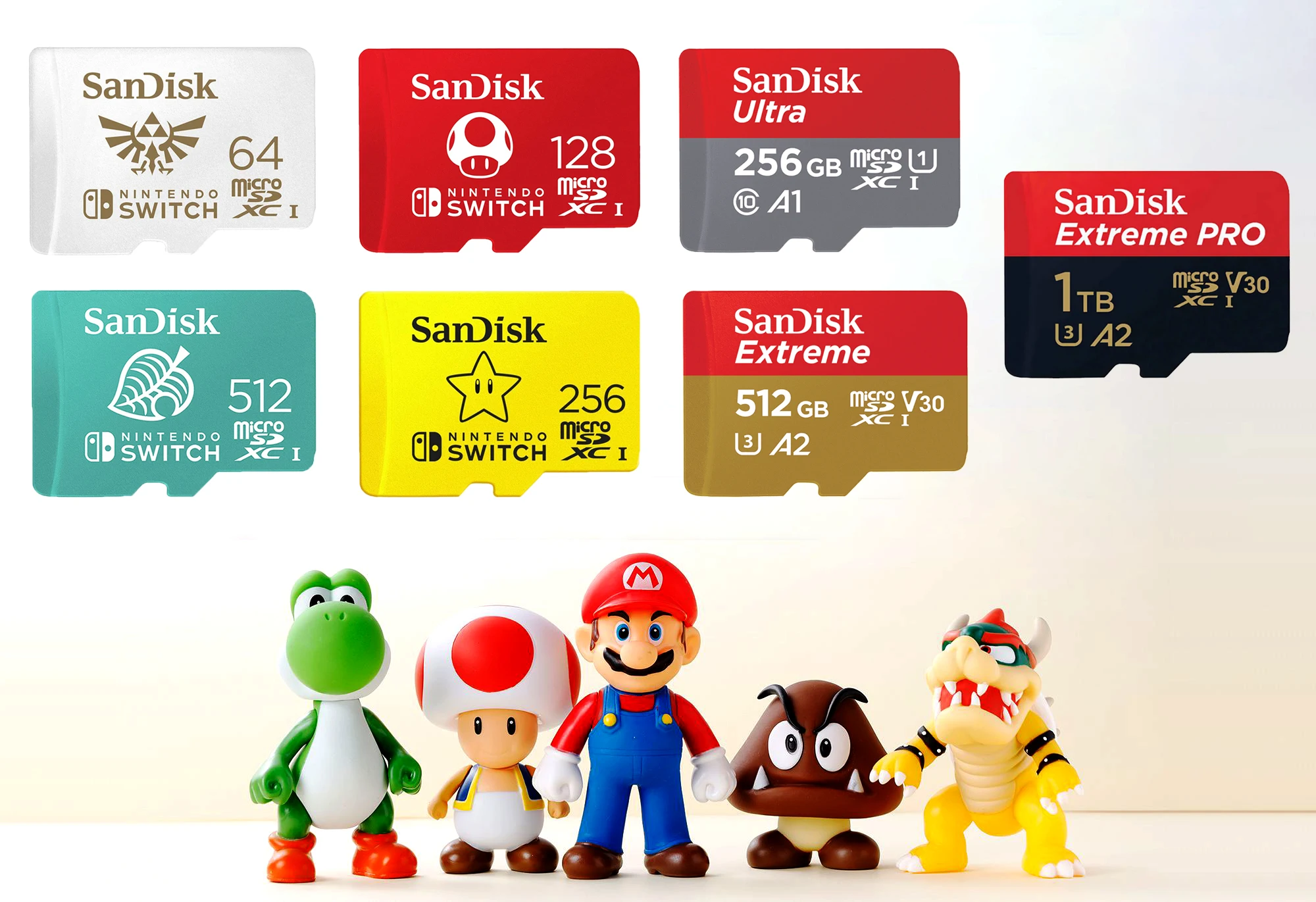 New SanDisk Micro SD memory Card A1 A2 microSDHC microSDXC Card C10 U3 4K HD Trans Flash Cards for Game DJI Camera Phone TF Card