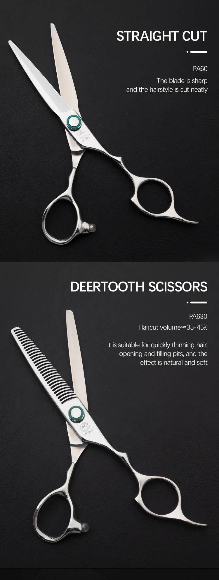 Description Picture 5 of itemProfessional Shears Stainless Steel 6.0 Inch VG10 Steel  Hair Cutting Scissors Best Barber Scissors