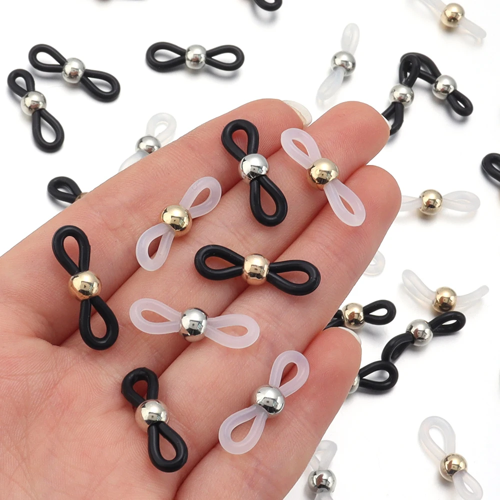 50 teile/los Silikon Lesebrille Strap Halter Gläser Schnalle Gläser Stecker Gläser/Spektakel Kette Halter Zubehör