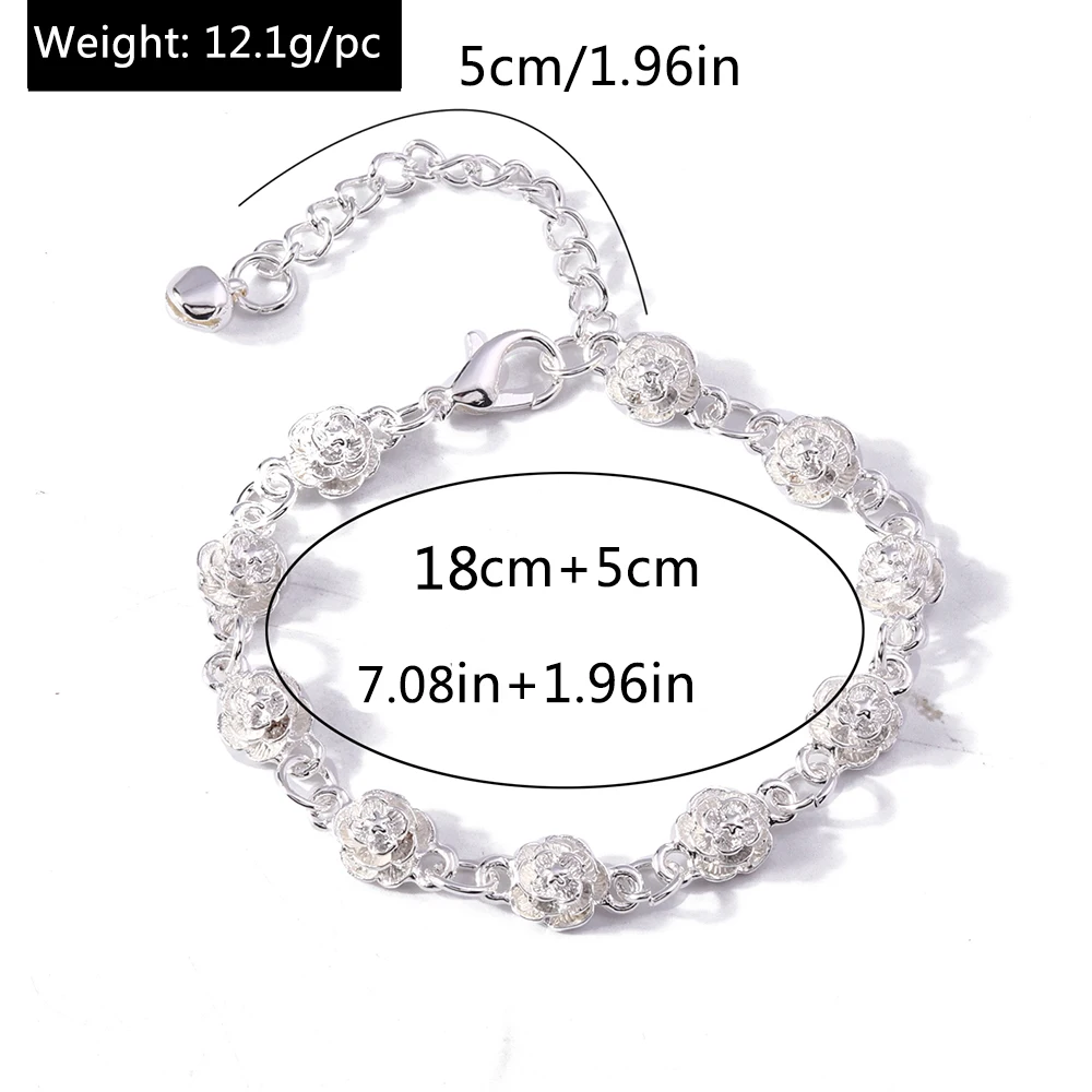 Aihua Hot Street fashion Silber Farbe Feine Zirkon Herz Schlüssel Anhänger Armband für Frau Party Geschenke Hochzeit Zubehör Schmuck – Detail 20
