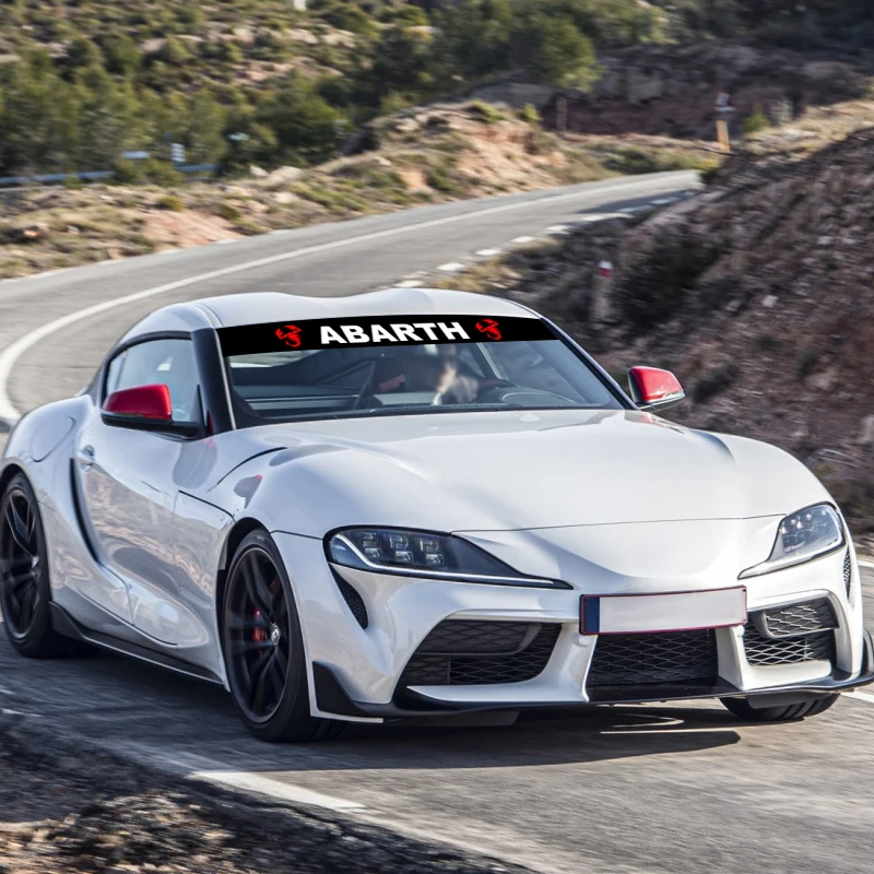 Car Styling Sunshade Stickers Auto Logo Front Rear Windshield Banner