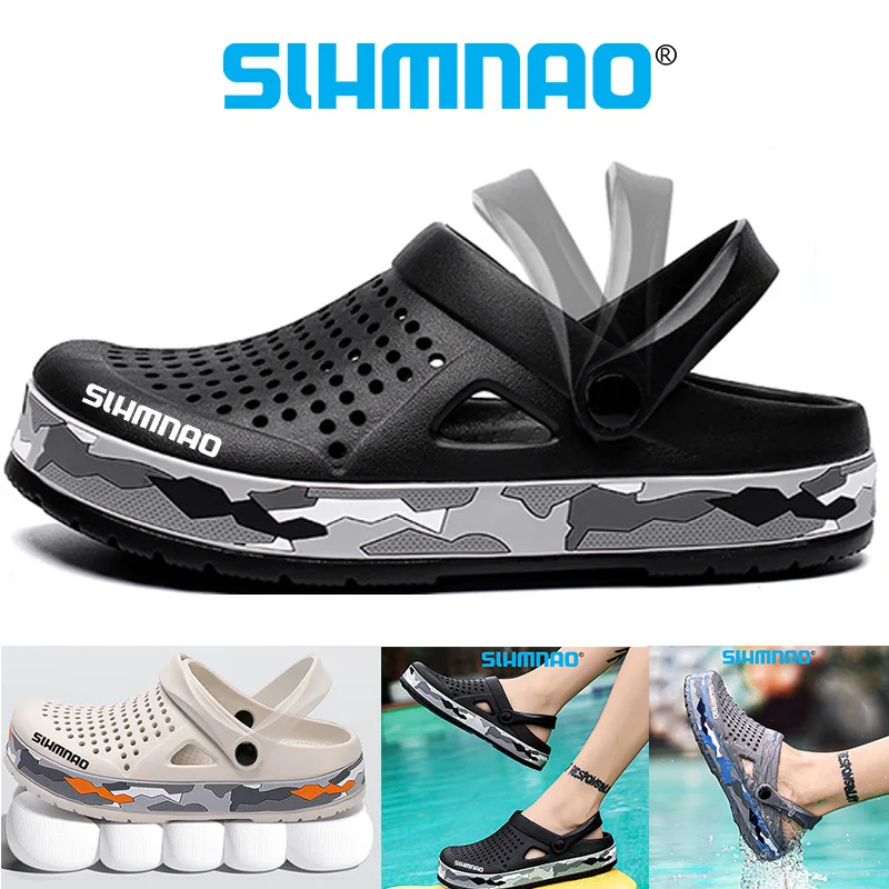 Men Fishing Slippers Spring Summer Indoor Outdoor Beach