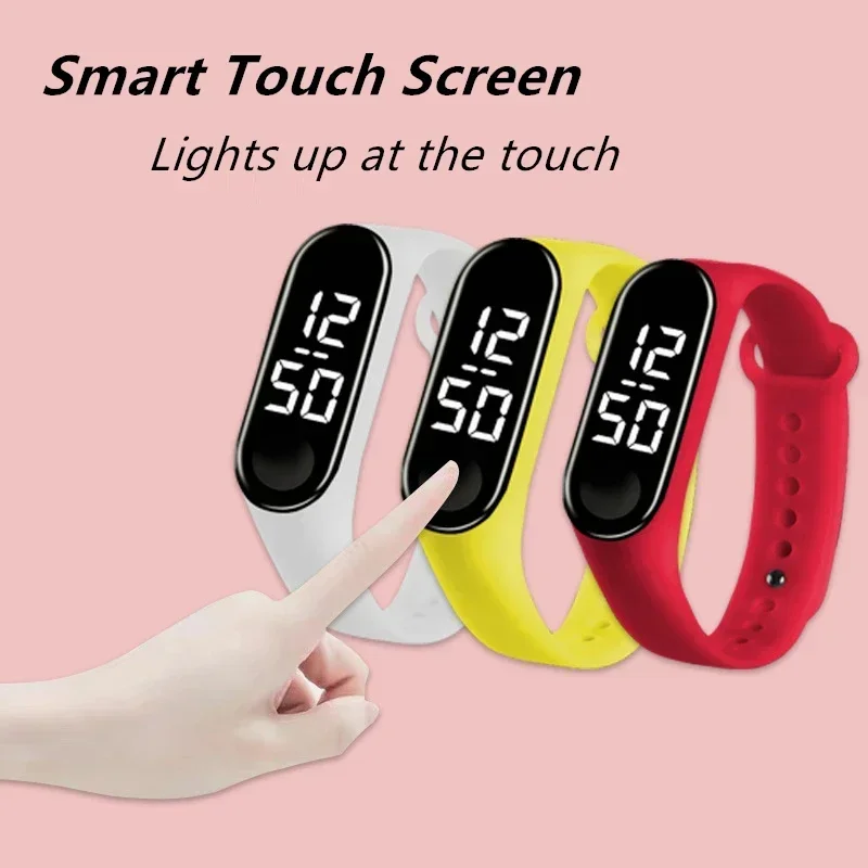 Waterproof Children Smart Watch Boy Girl Cartoon LED Digital Wristwatches Silicone Sport M3-M7 Kids Watch Birthday Gift Bracelet