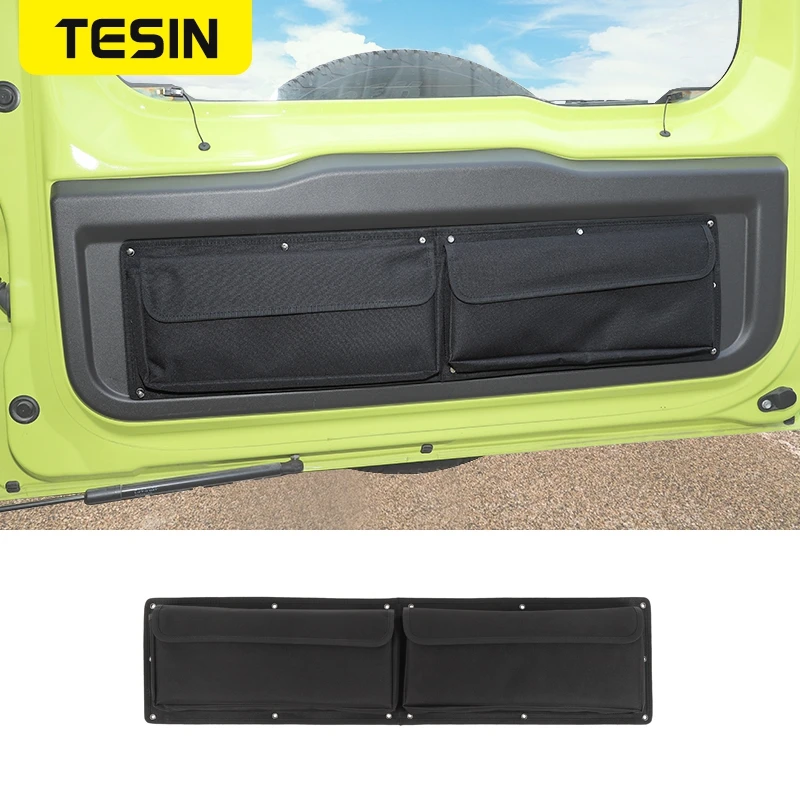 Borsa Organizzatrice Per Portellone Suzuki Jimny JB64/JB74 2019-2023 - Poliestere 600D, Colore Nero - 4