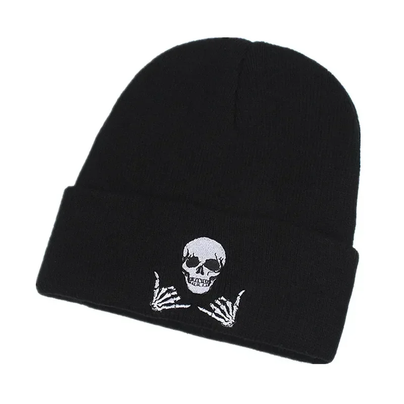 SHATANGJU Women's Beanies Knitted Hat Embroidered Skullies Hat Cap Autumn Winter Warm Acrylic Ski for Women Men wool knitted cap knitted hat winter hats