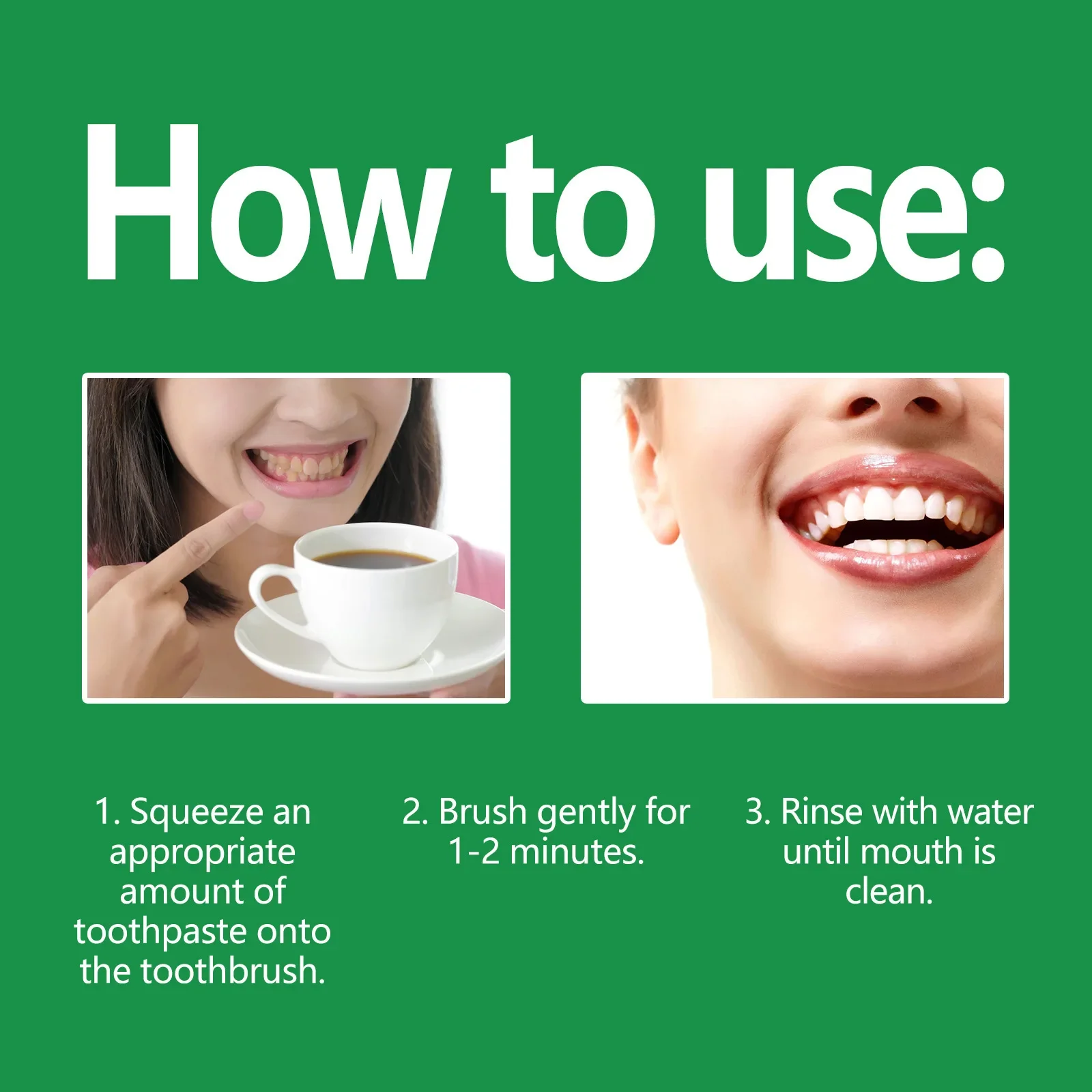 EELHOE Teeth Cleaning Effective Whitening Toothpaste Yellow Teeth Removing Plaque Tooth Stain Dental Cleansing Fresh Breath Care