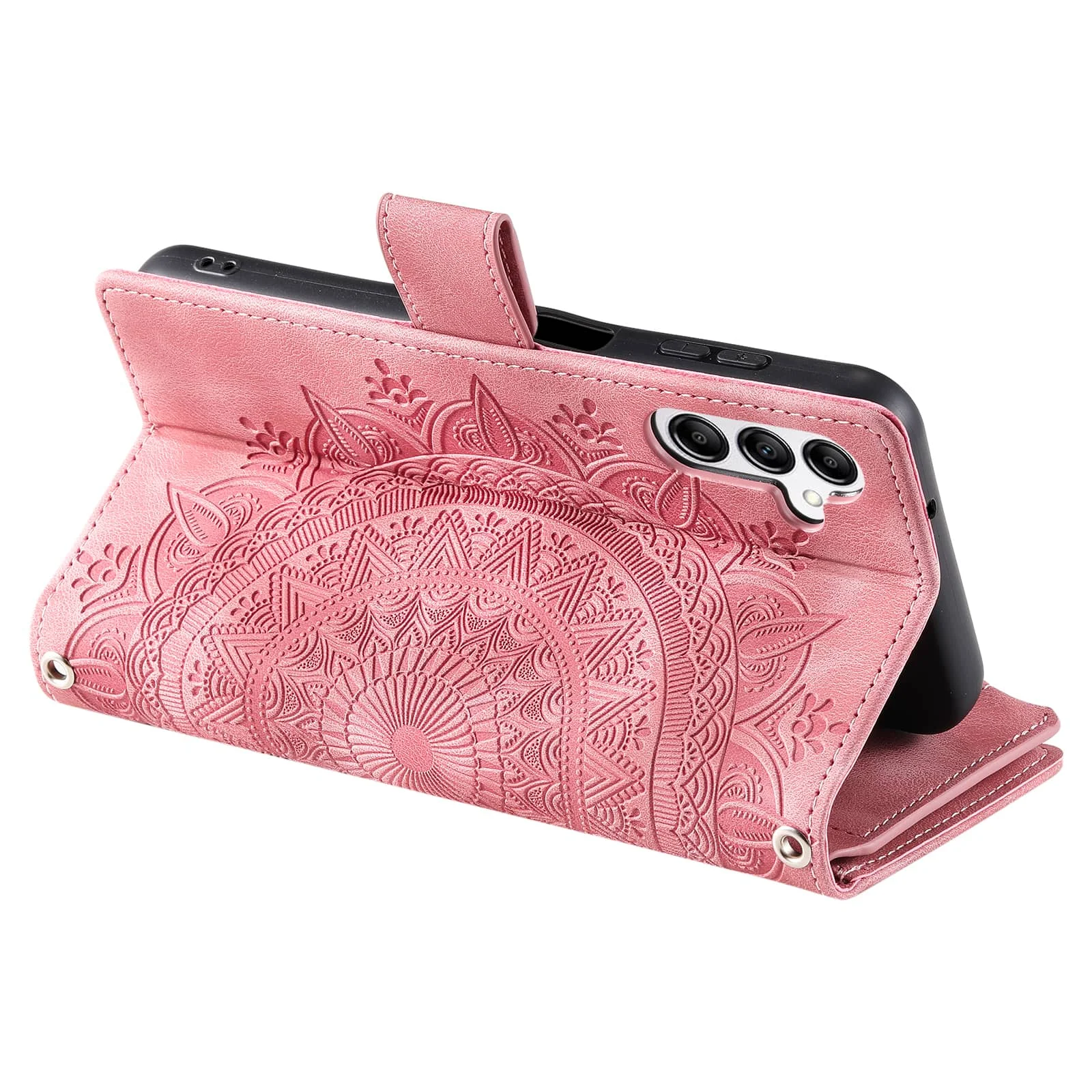 Stylish Wallet Case with Zipper and Shoulder Strap