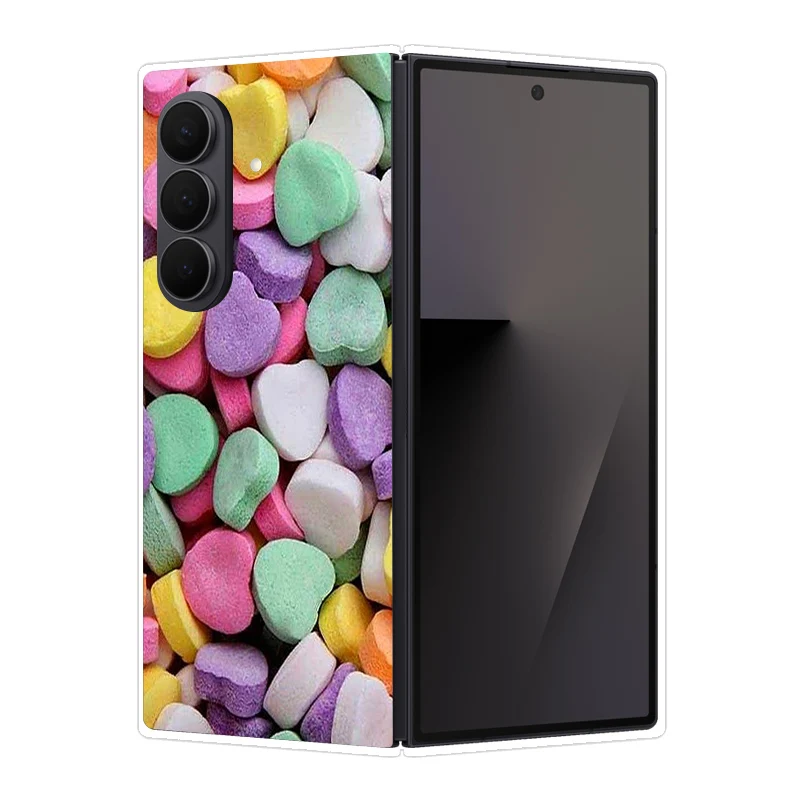 Transparent Luxury Painted Hard Case for Samsung Galaxy Z Fold 7