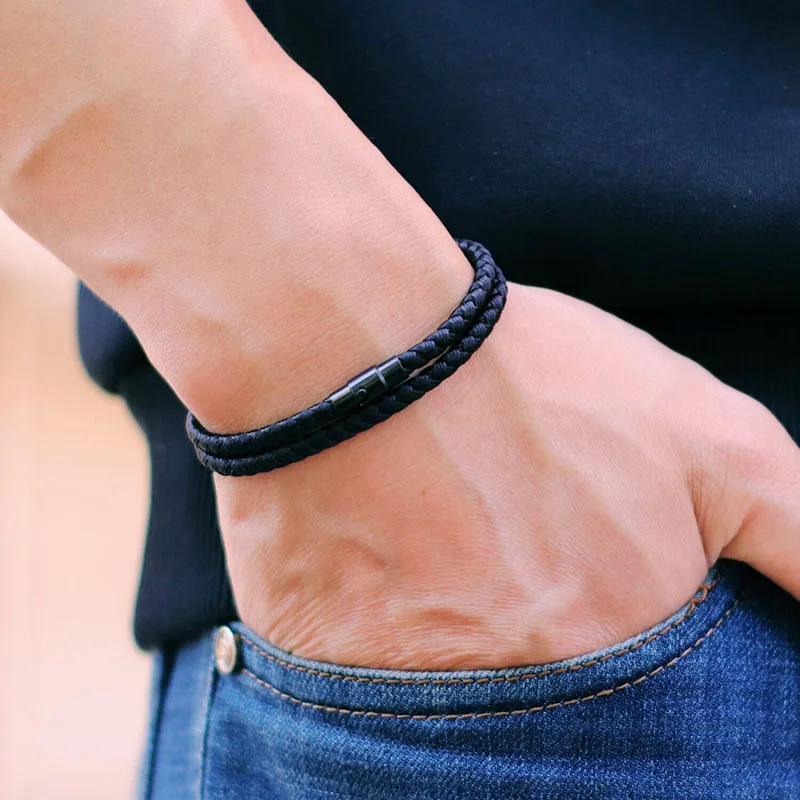 Double Layer Outdoor Survival Camping Bracelet for Men