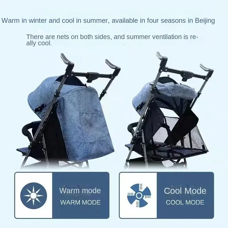 EG32 Ultra Lightweight Baby Stroller, Foldable Reclining Pushchair, Shock Absorbing Umbrella Pram, Travel Baby Carriage For Kid