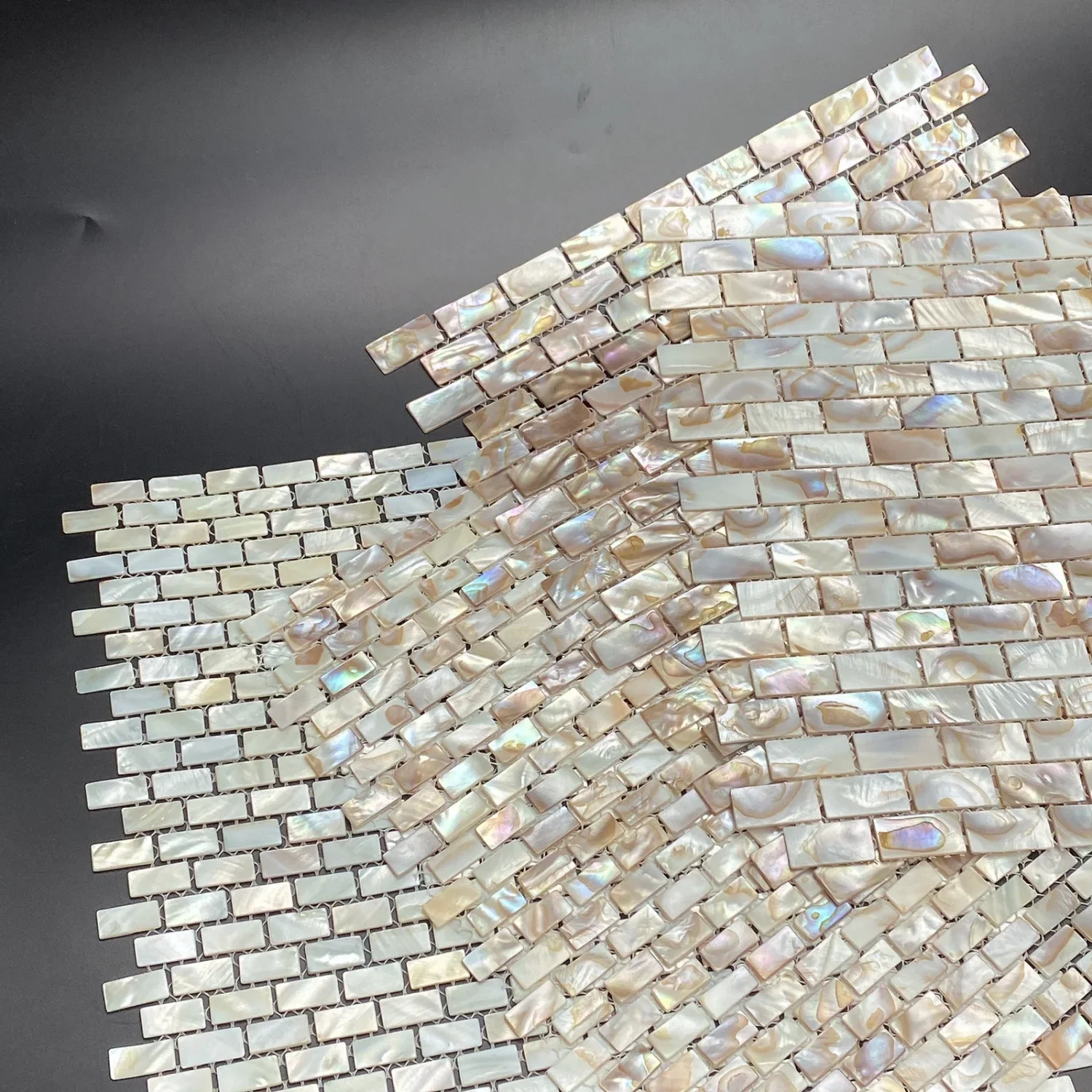 Mother of Pearl Natural Shell Mosaic Kitchen Backsplash Bathroom Background Shower Decorative Wall Tile Sheet mother pearl mosaic tiles