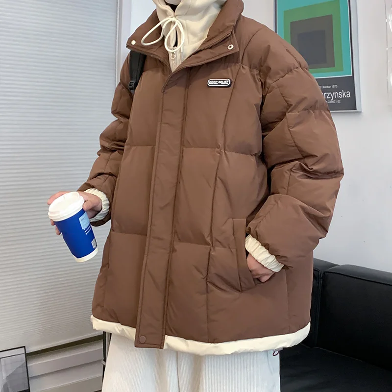 Windproof and Waterproof Parkas Winter Warm Thicken Hooded Coat Fashion Casual Down Rain Jacket Thicken Hooded Puffer Jackets