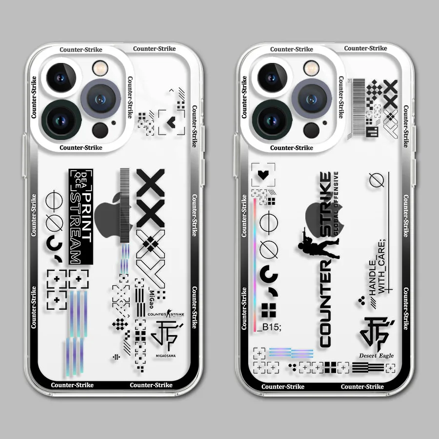 Fashion Game CS Clear GO Case For Xiaomi Redmi Note 11 11S 10 10S