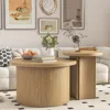 Set of 2 Coffee Tables, Round Coffees Tables Living Room, Wood Table Set, Sofa Side Living Room Bedroom Coffee Table 1