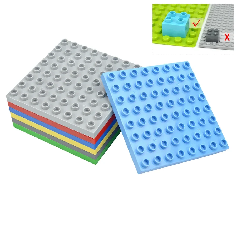 Large Double-Sided 8x8 Dots Building Baseplates