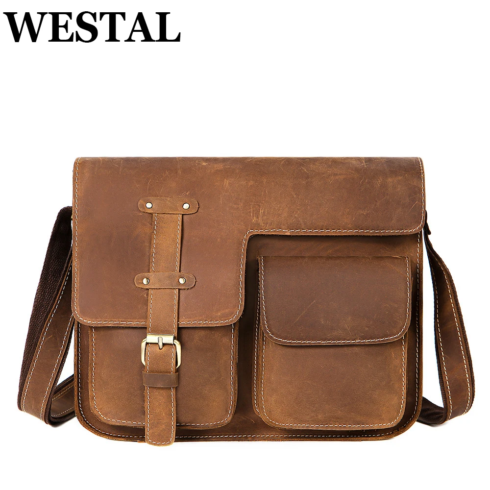 Bolsos Hombre Bolso De Cuero Autu00e9ntico Para Hombre Morral