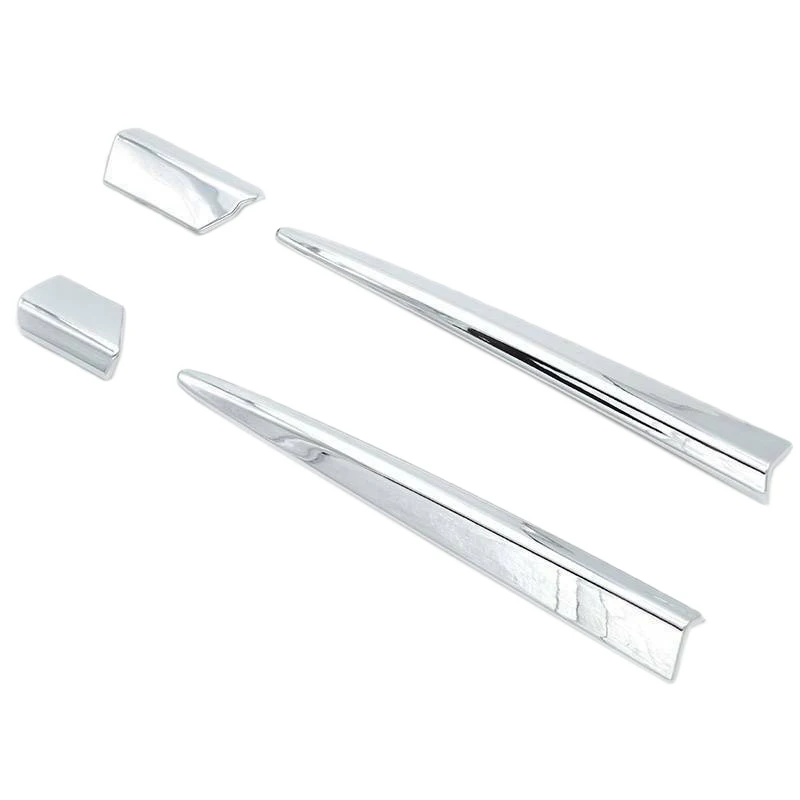Chrome Side Door Rear View Mirror Pillar Trim Cover Anti-Rub Strips Stickers 4Pcs rearview mirror cover For Honda Civic
