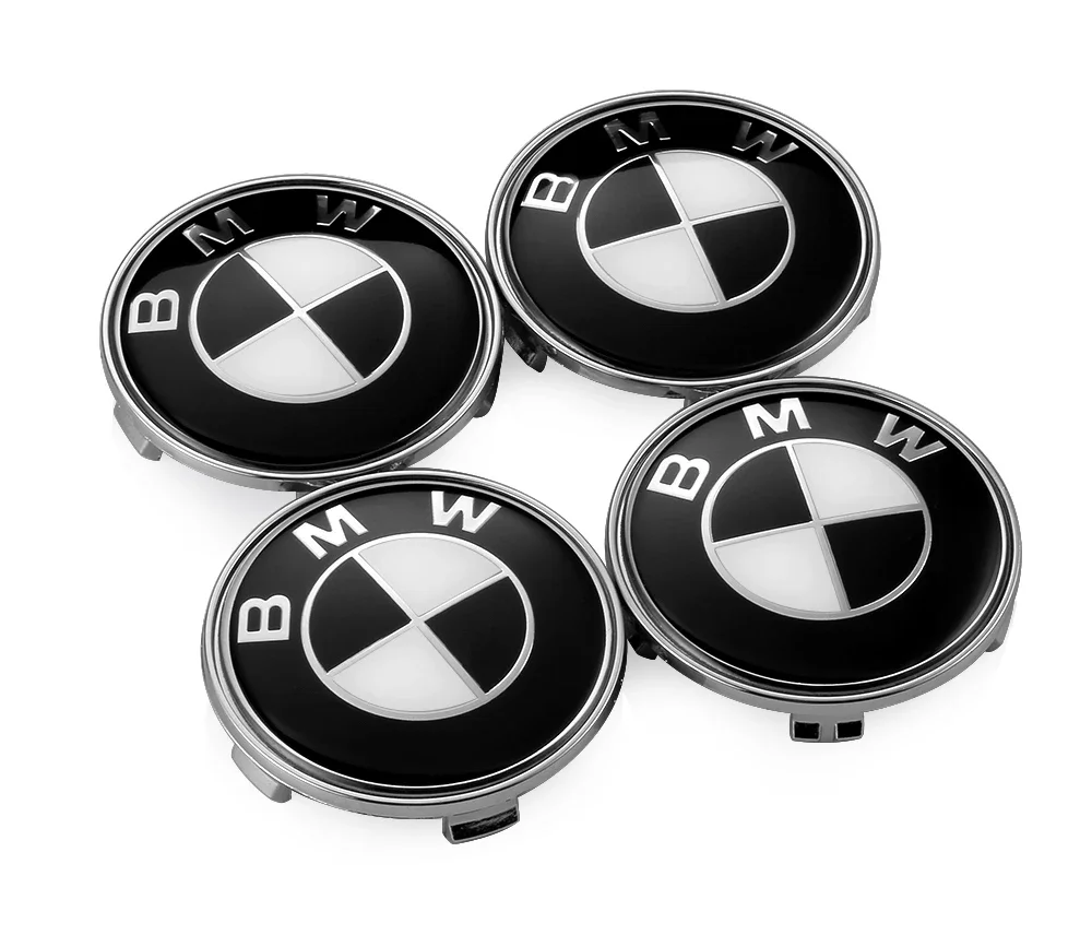 자동차 휠 센터 업 캡 휠 커버, BMW E36 E39 E46 E60 E90 F01 F10 F30 G01 G20 G21 G30 G11 F15 X5 X3 용, 56mm 68mm, 4 개
