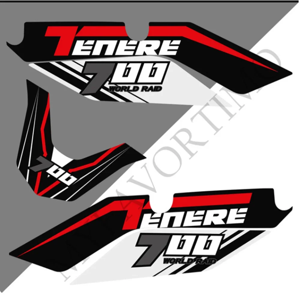 Tenere T700 XTZ 700 T7 Tank Pad Side Stickers Decal FOR YAMAHA Protection Set Kit Handshield Wind Deflector 2019 2020 2021