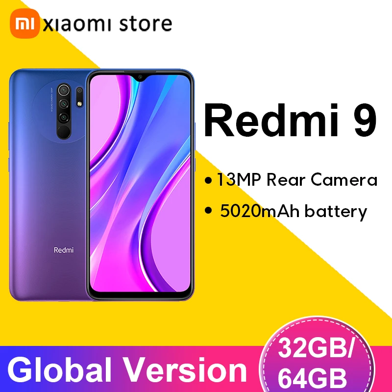 Xiaomi Redmi 9 (Helio G80) Dual SIM 64 GB sunset purple 4 GB RAM