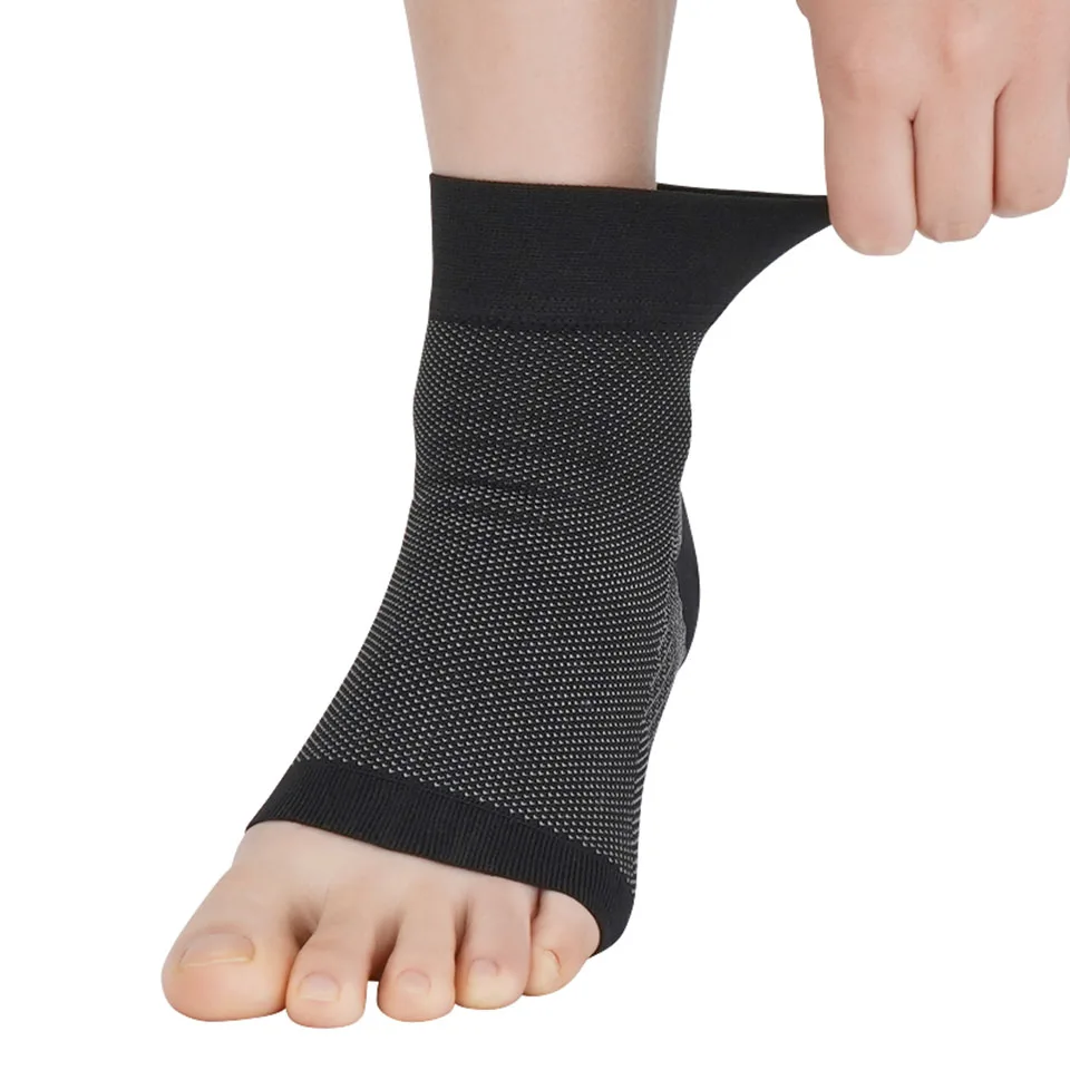 AOLIKES 1 PCS Sports Ankle Brace Compression Sleeves Plantar Fasciitis Sock for Achilles Tendonitis,Joint Pain,Reduces Swelling