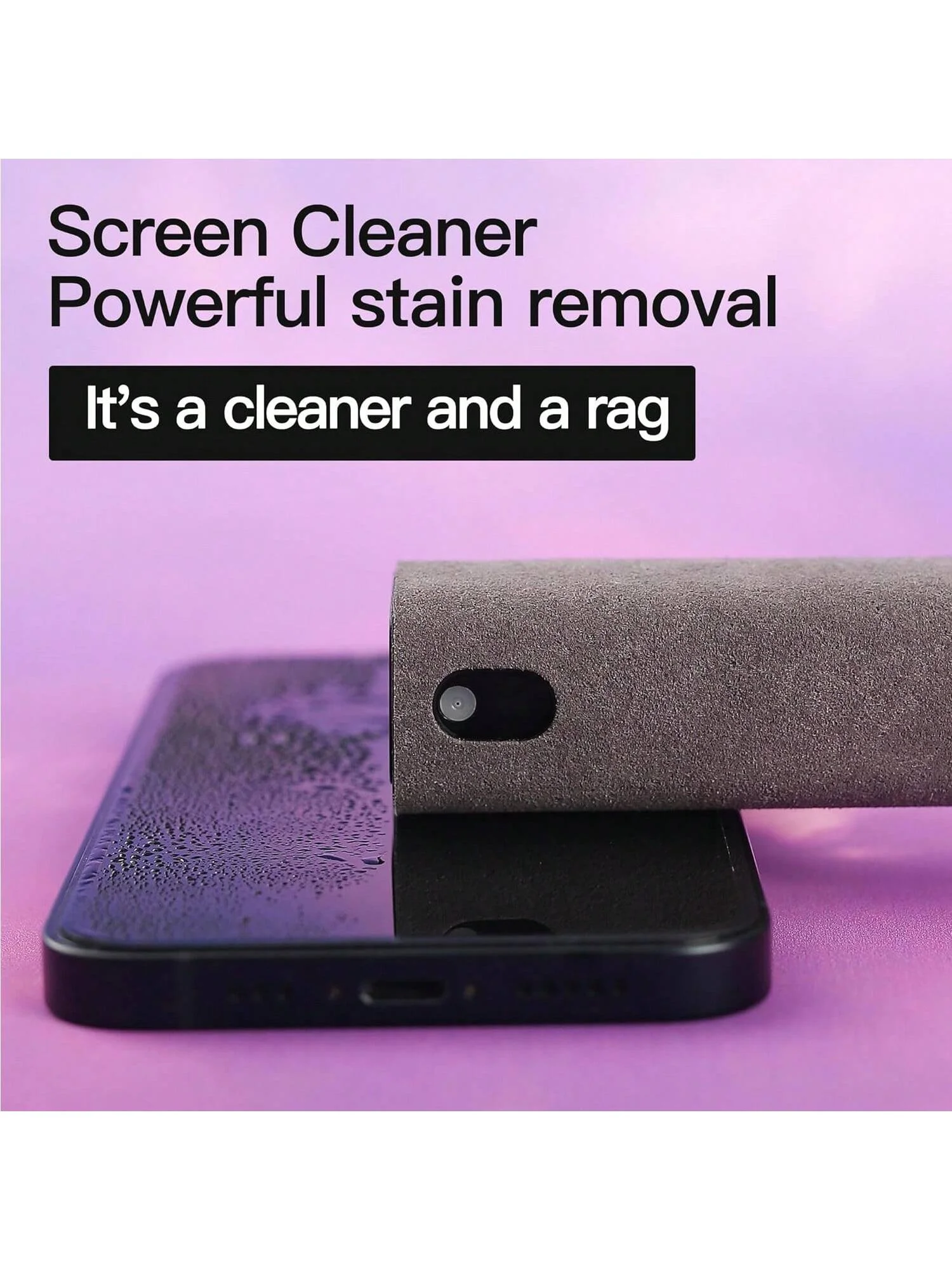 1 Pack Screen Cleaner,3-in-1 Touchscreen Mist Cleaner Spray and Microfiber Cloth,for All Phones, Laptop and Tablet Screens