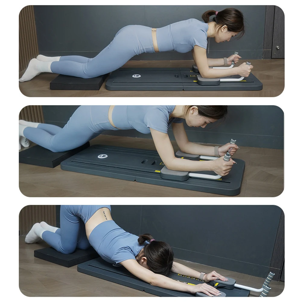 Abdominal Exercise Board Fitness Board Automatic Rebound Leg & Arm Toner Multifunctional Pilates Reformer Set Fitness Equipment abdominal fitness equipment