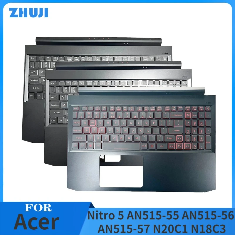 

Original Gamer RGB Backlight Keyboard For Acer Nitro 5 AN515-55 AN515-56 AN515-57 N20C1 N18C3 Laptop Palmrest Upper Cover Case