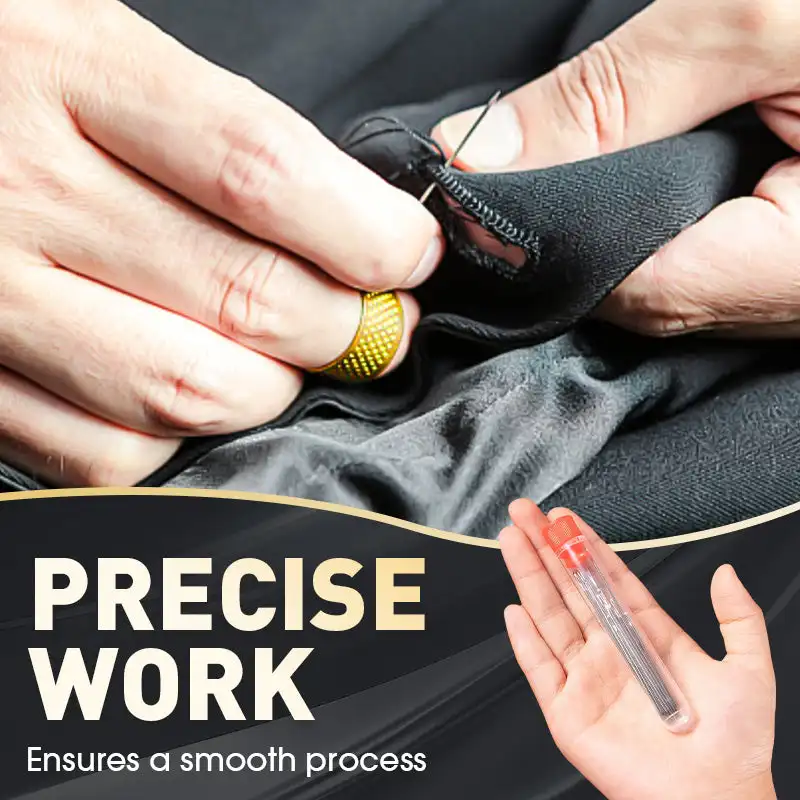 37-Piece Sewing Tool Kit - Portable Needle Threader, Hand Needles, Thread, Thimbles & Repair Supplies